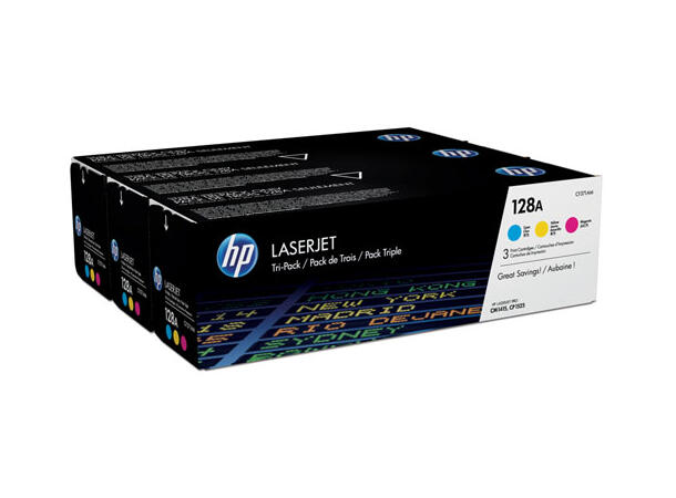 HP toner Multipack CF371AM inneholder CE321A, CE322A, CE323A 